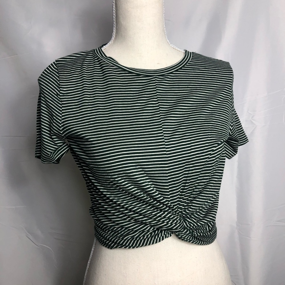 ✨NEW✨ Green Striped Crop!